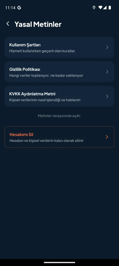Yasal metinler